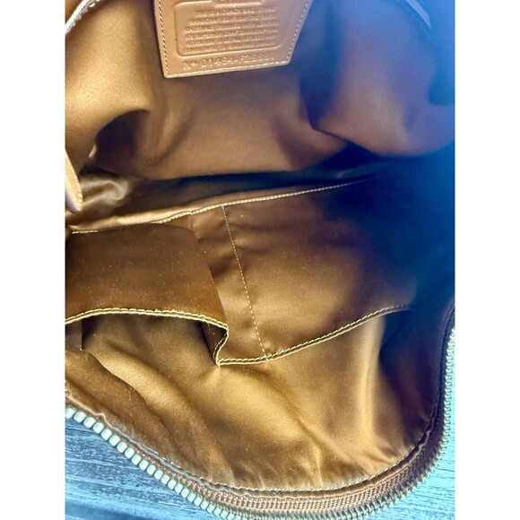 SOLD* COACH F29881 Charlie Brown Leather Hobo Shoulder Handbag Front Flap - Picture 3 of 16